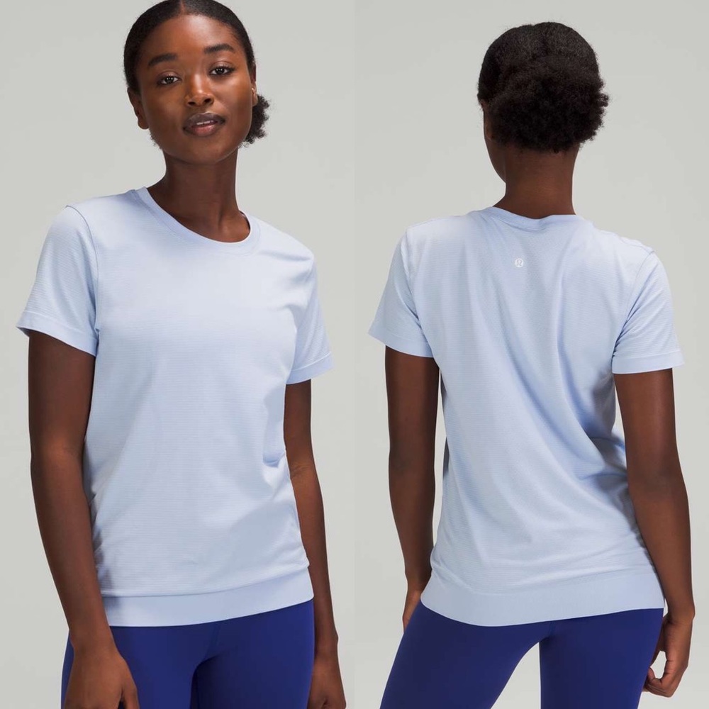 Lululemon Swiftly Breathe SS BLEN/BLEN Sz 14